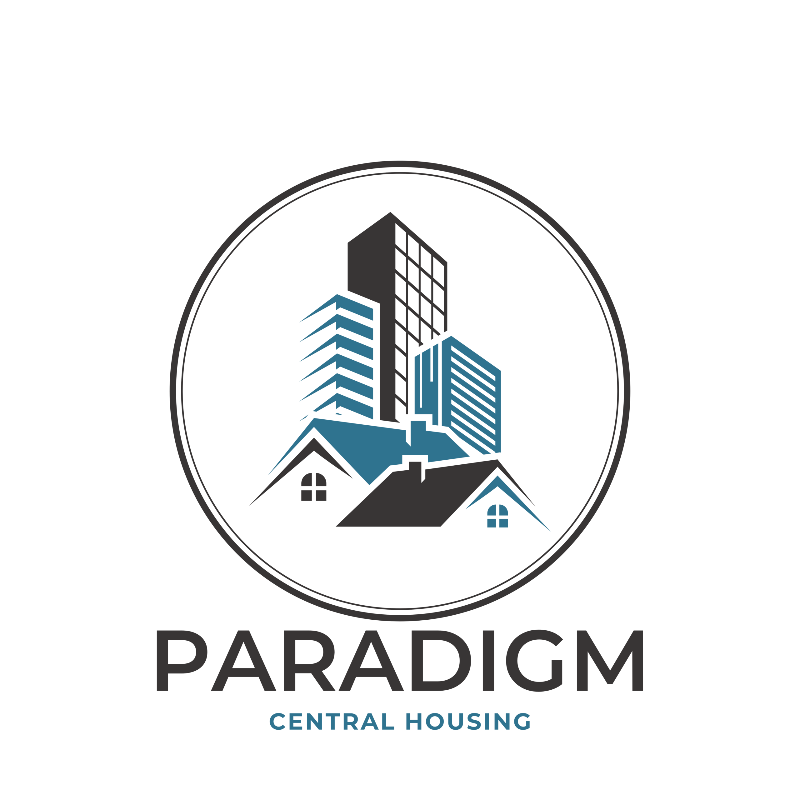 Black and Gold Flat Illustrative Real Estate Logo (1)